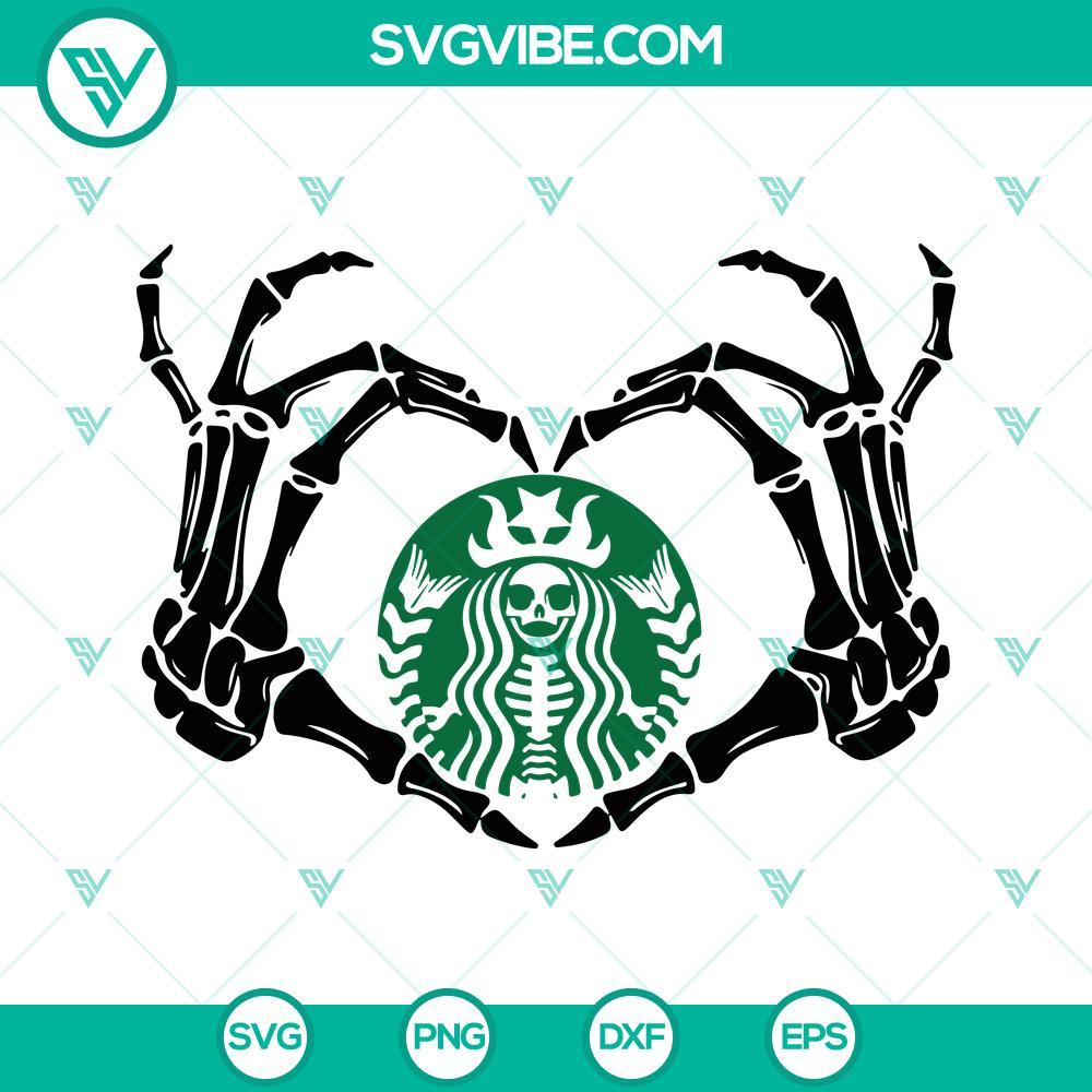 skeleton hearts starbucks svg halloween skeleton hands starbucks cup svg skeleton starbucks logo svg 9 mockup