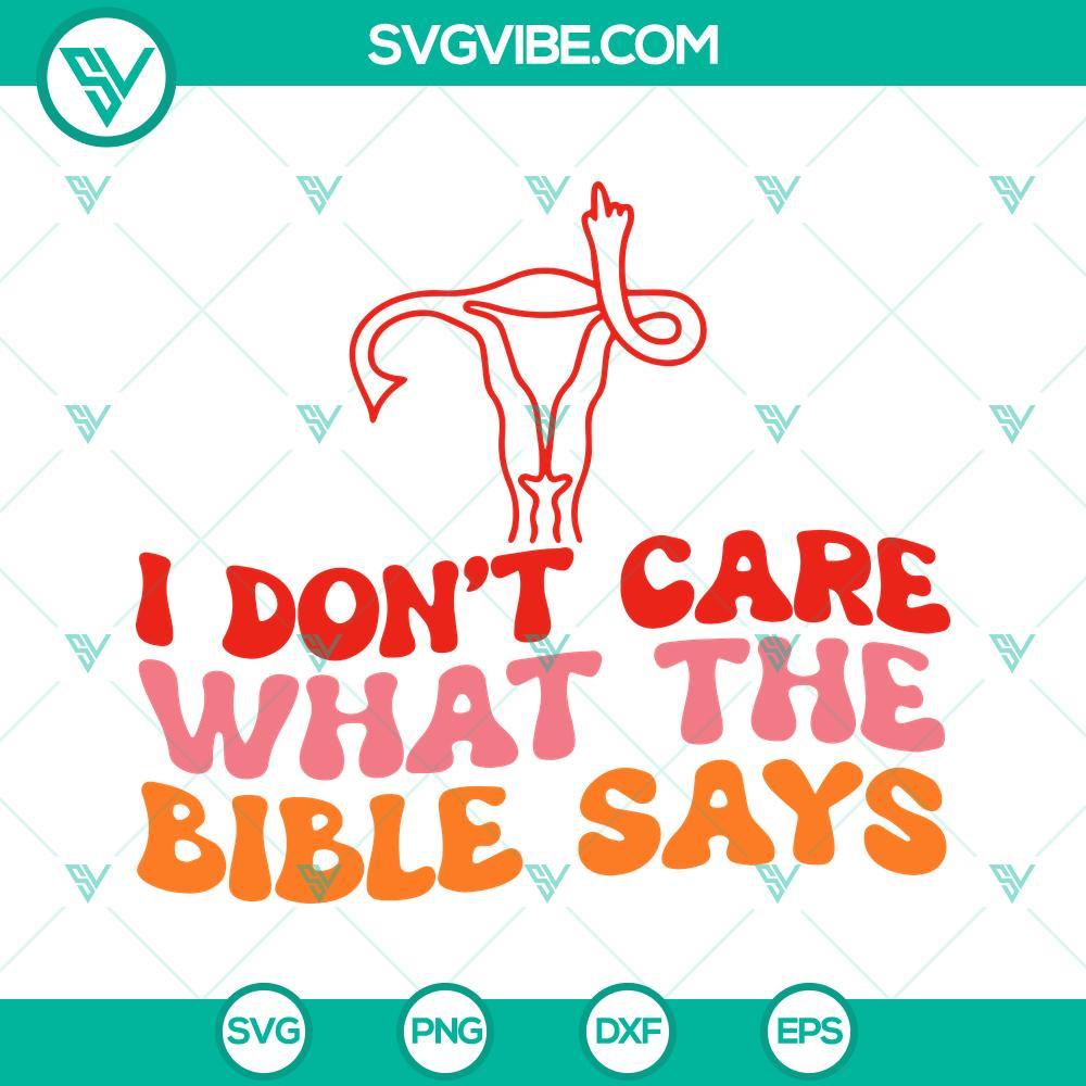 i dont care what the bible says svg uterus middle finger svg pro choice svg 2 mockup