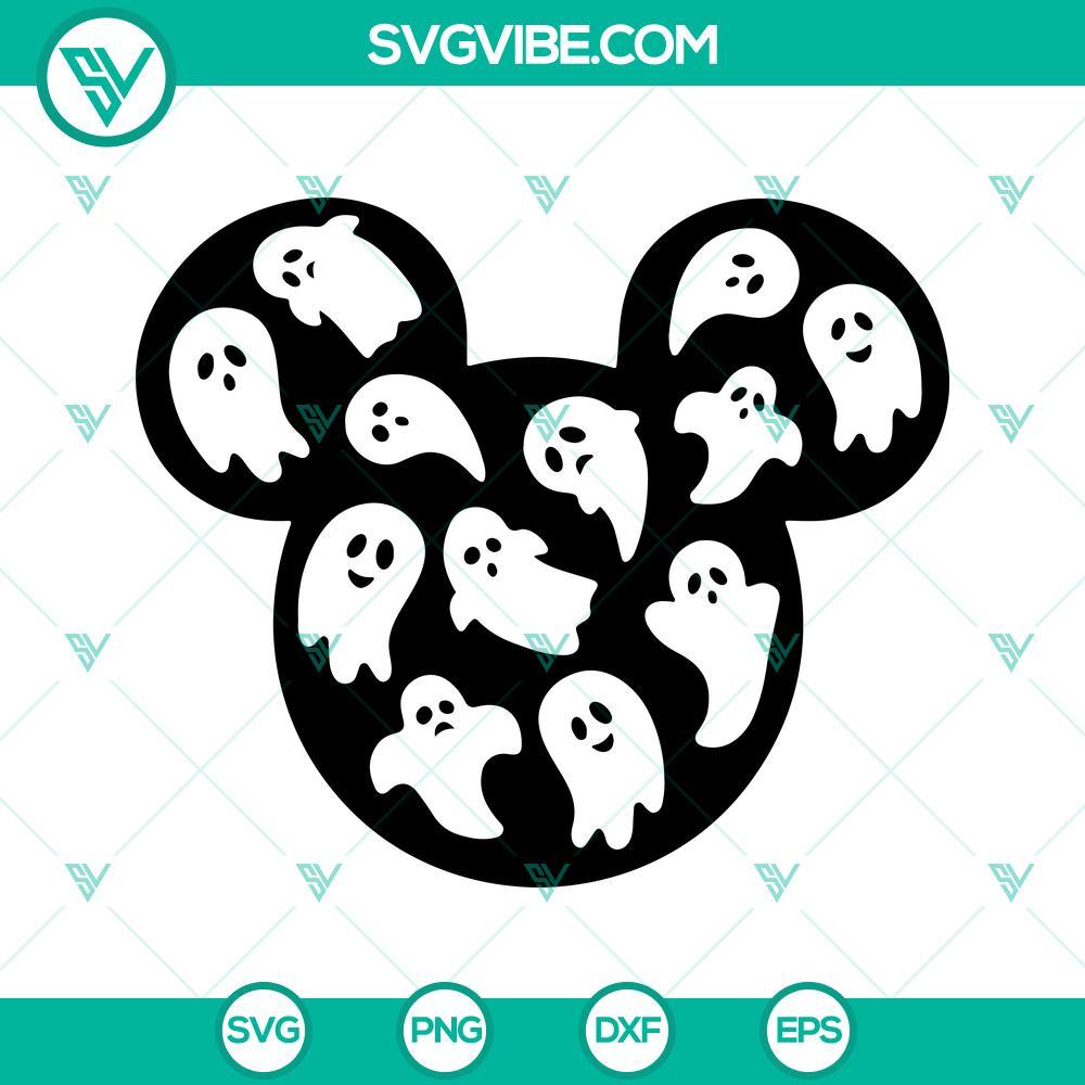 mickey minnie mouse heads ghosts halloween 2022 svg disney halloween svg cut files for cricut 3 mockup