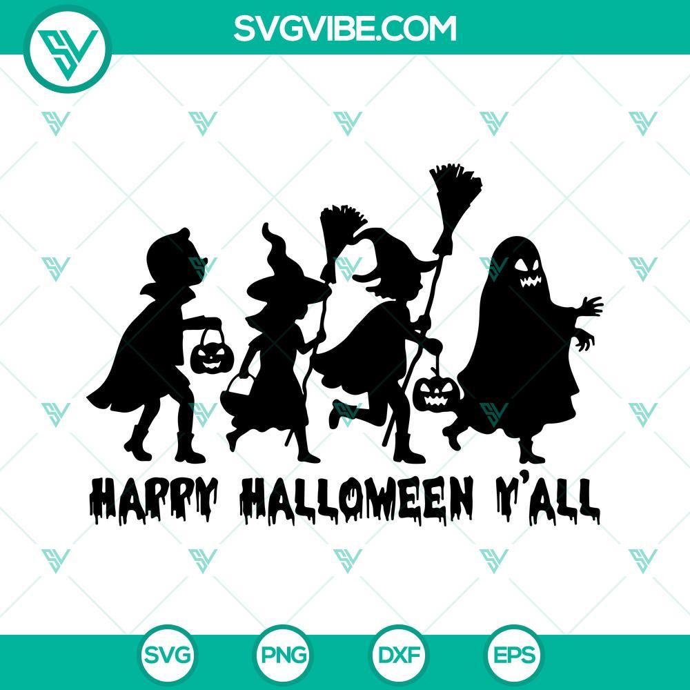 happy halloween y all svg happy halloween svg halloween svg trick or treat svg halloween t shirts svg 4 mockup