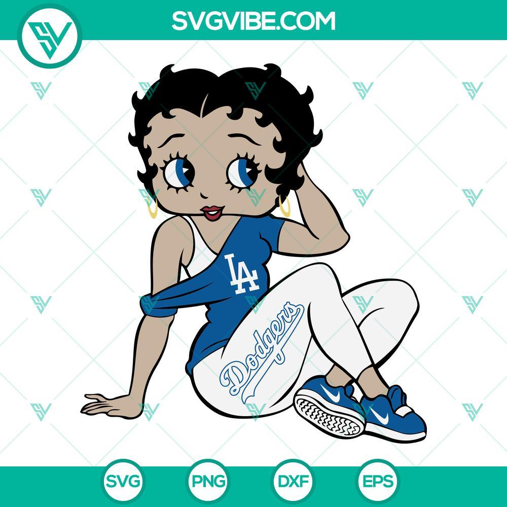 la dodgers betty boop svg la dodgers girl svg la dodgers baseball svg 5 mockup