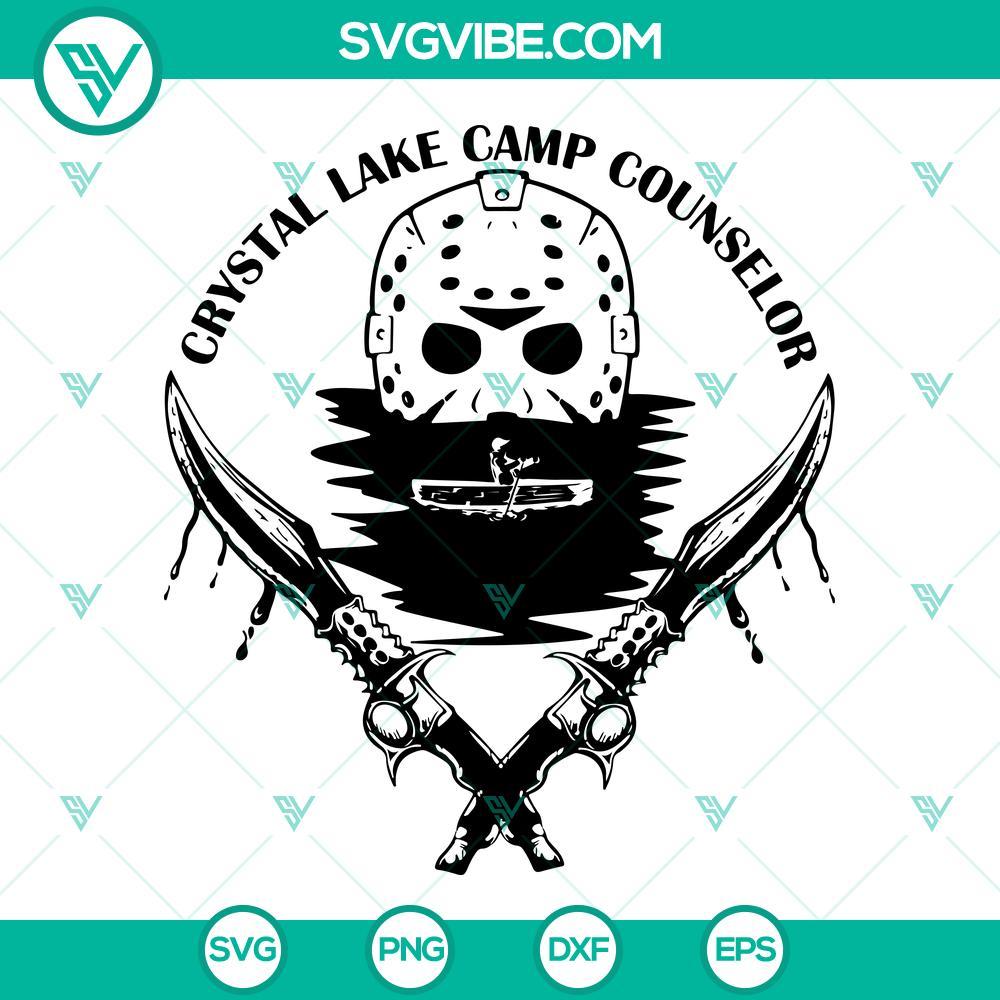 friday the 13th svg jason mask svg camp crystal lake counselor svg jason voorhees svg halloween svg 10 mockup