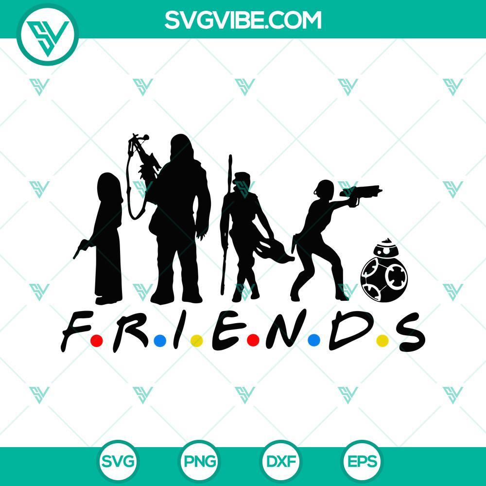 friends star wars svg png dxf eps cut files for cricut silhouette 6 mockup