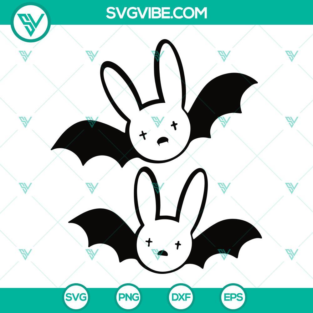 bat bad bunny logo halloween svg png dxf eps bundle 1 mockup