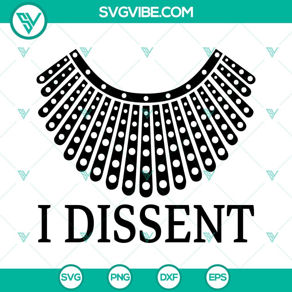 rbg i dissent svg rbg collar svg ruth bader ginsburg svg notorious rbg svg women s rights svg 8 mockup