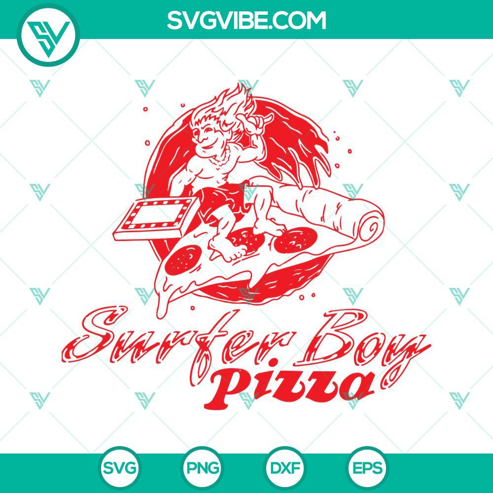 surfer boy pizza svg stranger things 4 svg png dxf eps 3 mockup