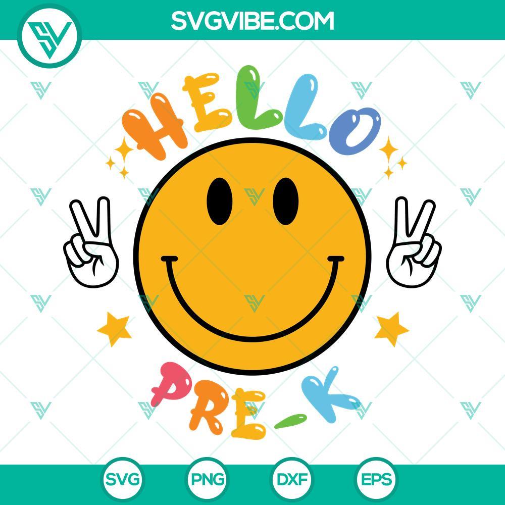 hello back to school svg bundle first day of school svg back to school smiley svg hello grade svg 1 mockup