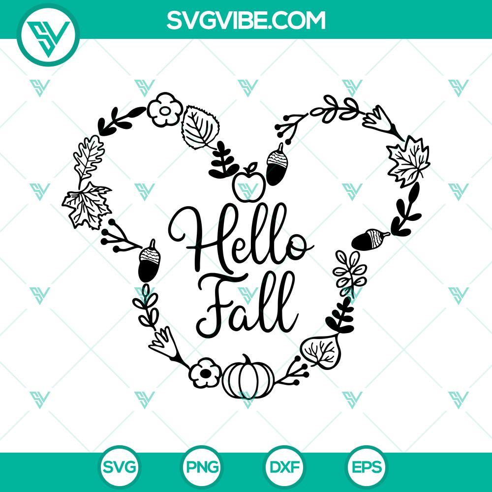 hello fall svg autumn svg disney mickey head hello fall pumpkin svg thanksgiving svg 3 mockup