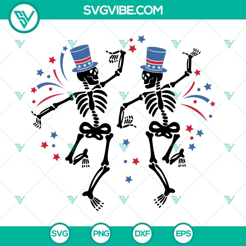 dancing skeleton 4th of july svg america svg patriotic svg independence day svg 3 mockup