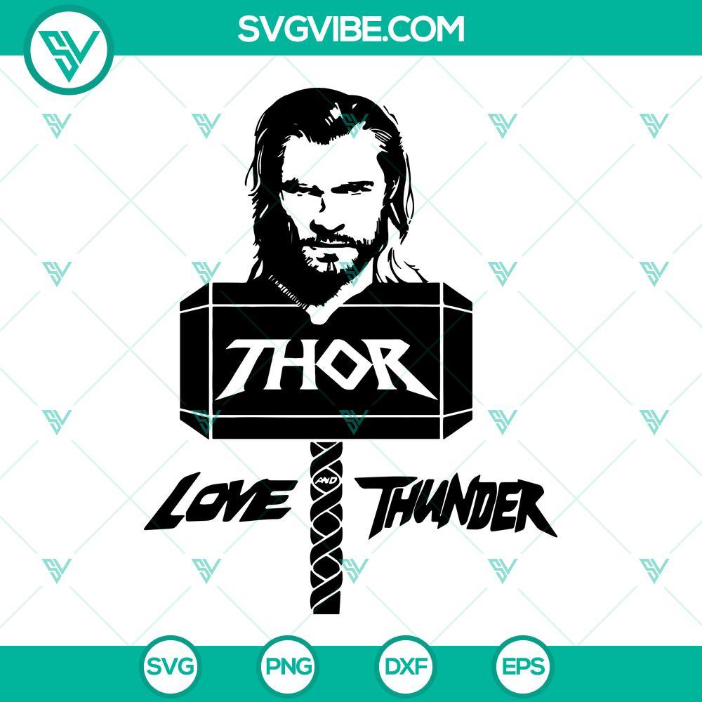 thor love and thunder svg thor hammer svg thor svg marvel comics svg 3 mockup