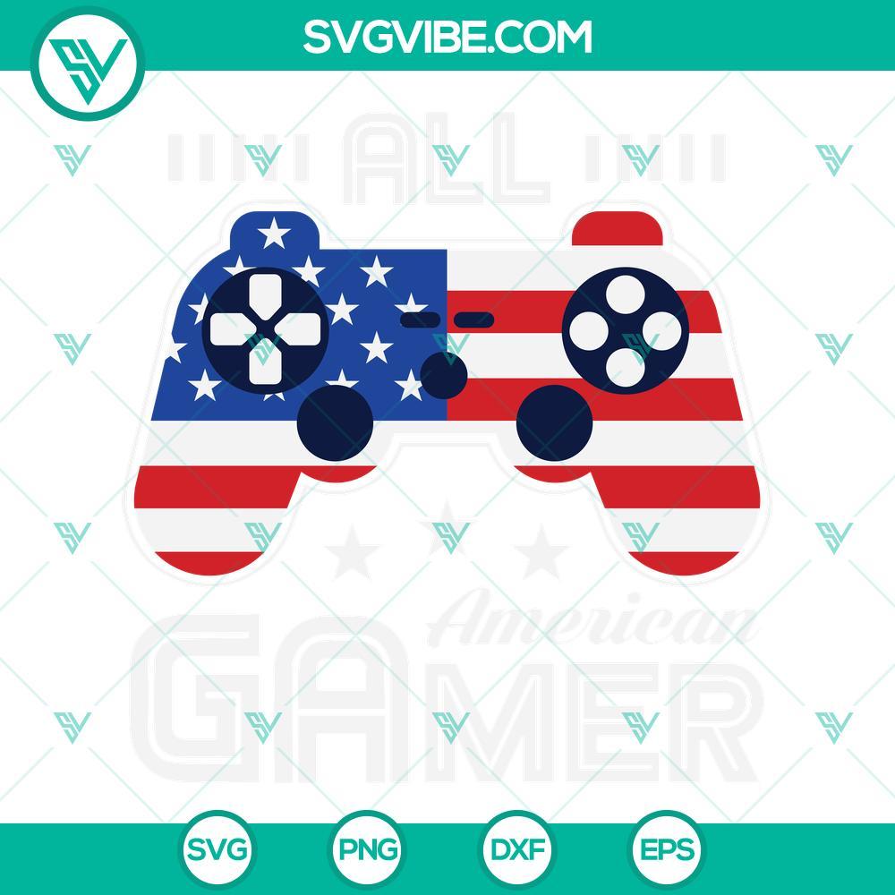 all american gamer svg patriotic 4th of july gamer svg american video game svg 7 mockup