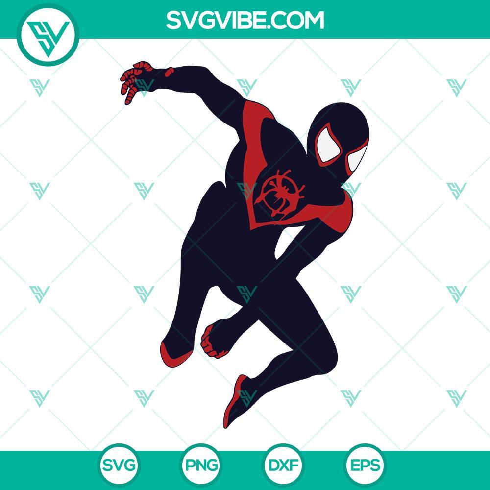 spiderman svg miles morales svg spider man svg marvel svg avengers svg 4 mockup