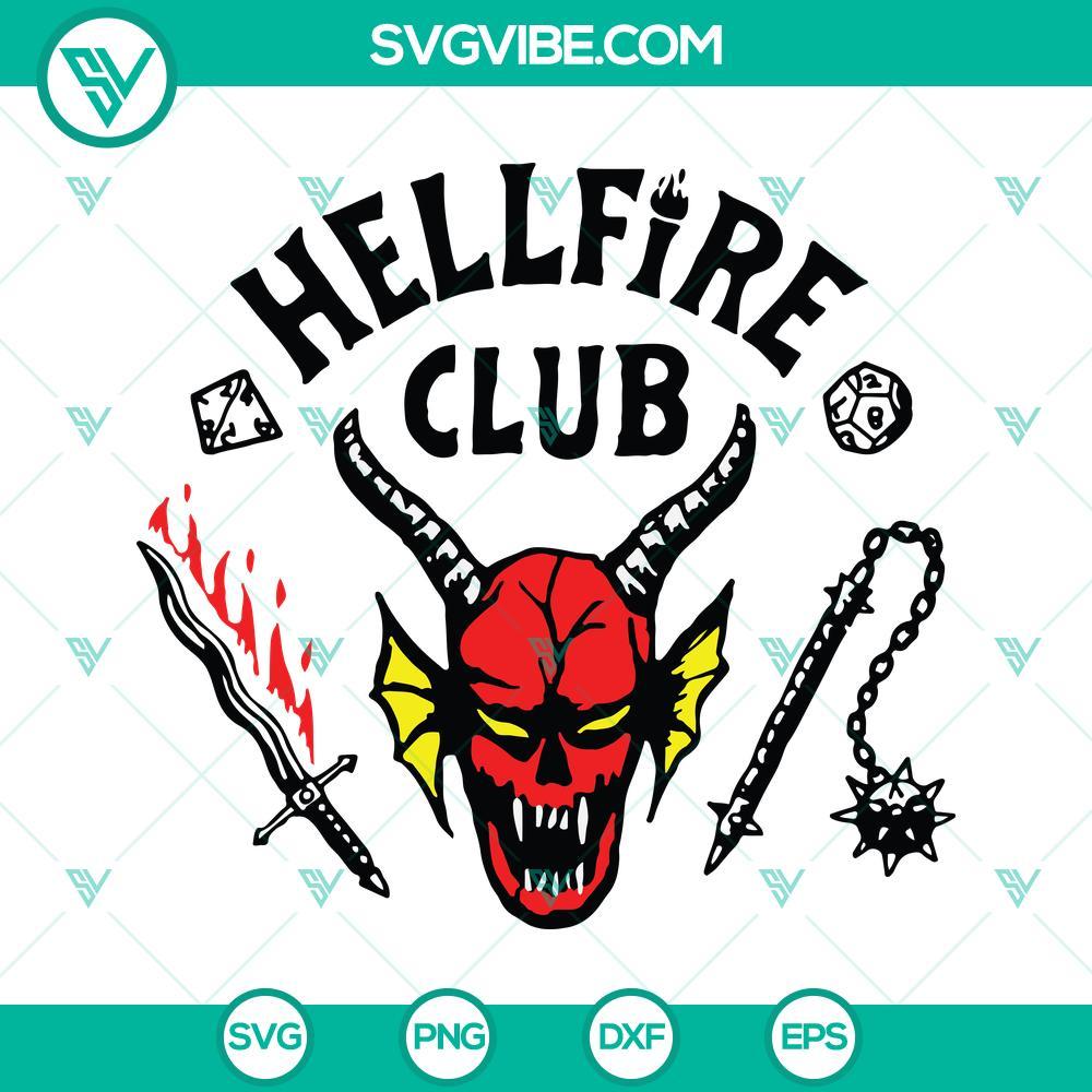 hellfire club svg stranger things 4 svg stranger things 4 hellfire club svg png dxf eps 10 mockup