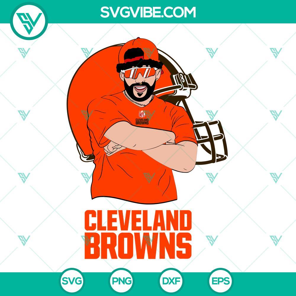 bad bunny cleveland browns svg dxf eps png cricut silhouette vector clipart 7 mockup