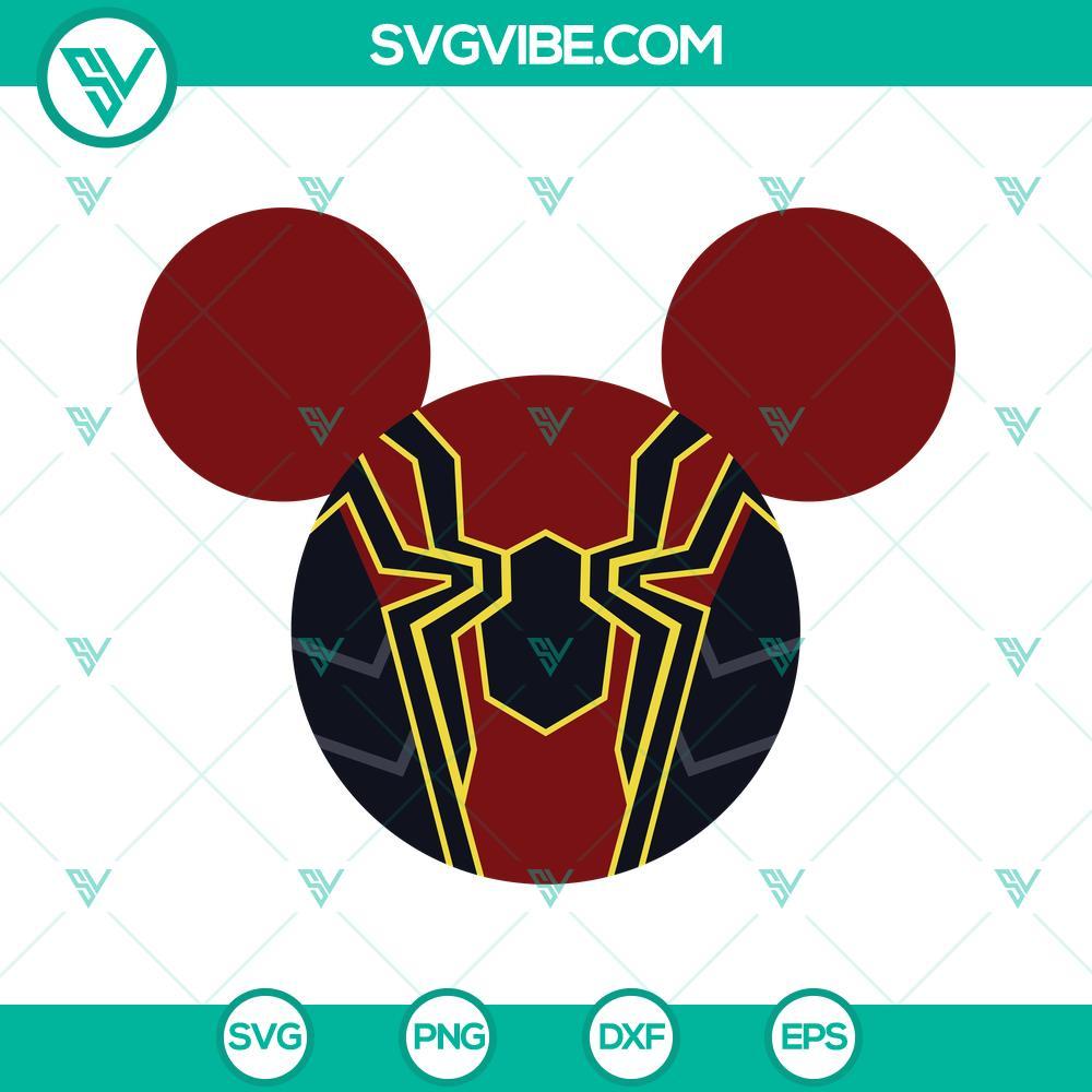 iron spider man svg avengers spider man svg mickey mouse ears svg 3 mockup