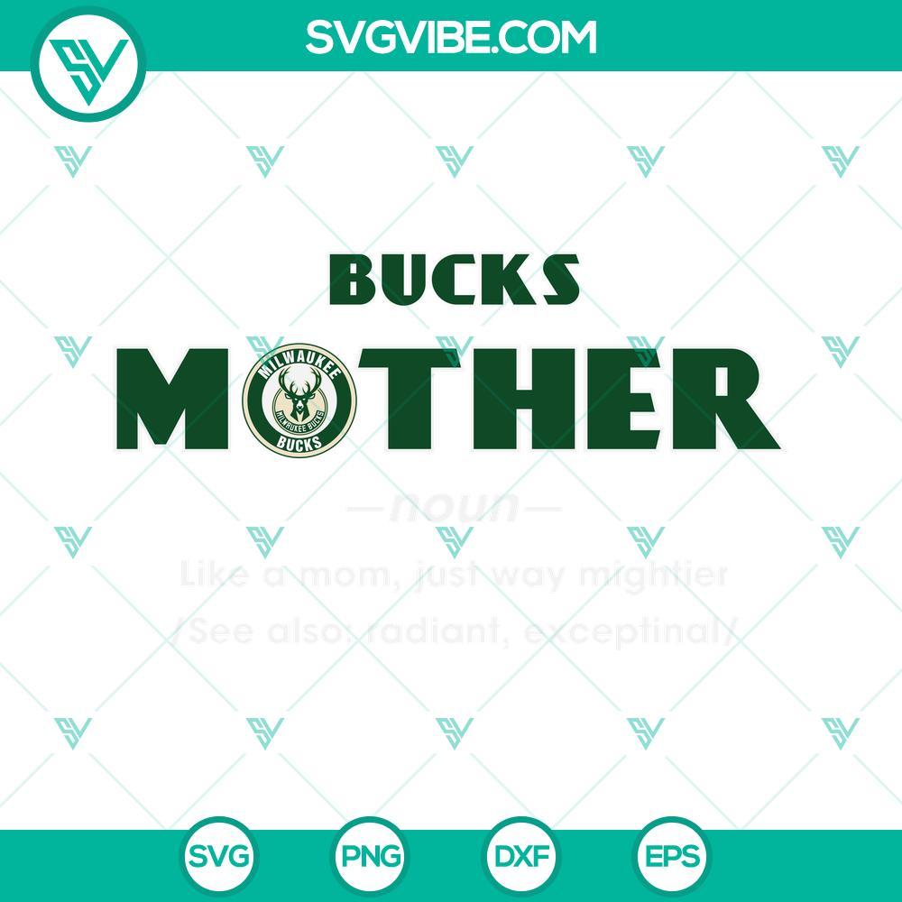 bucks mother svg milwaukee bucks svg bucks mom svg bucks logo svg mothers day svg nba team svg 4 mockup