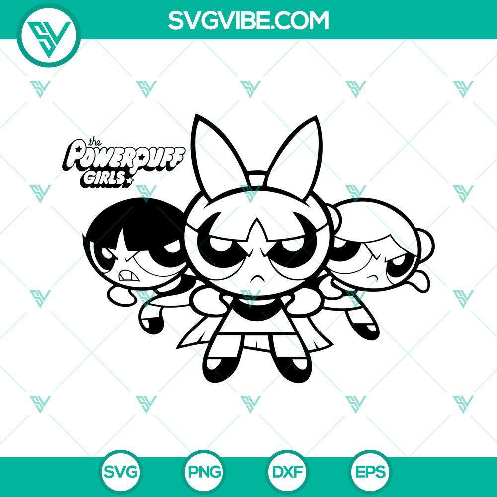 powerpuff girls svg powerpuff girls png powerpuff girls clipart powerpuff girls cricut digital download 10 mockup