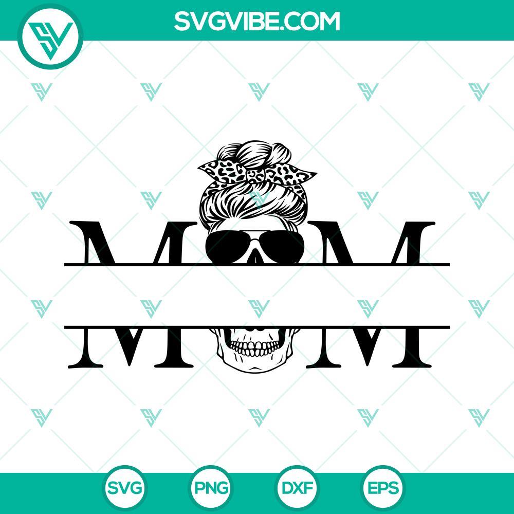 mom skull monogram svg skull mom svg mom svg gift for mother s day svg file for cricut digital download 1 mockup