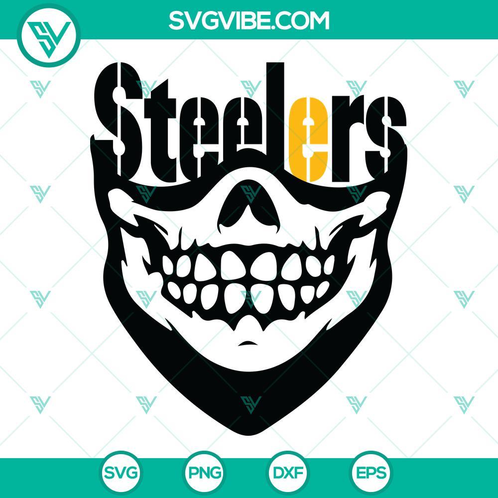 pittsburgh steelers skull svg bundle steelers svg steelers skull svg pittsburgh steelers svg png dxf eps 10 mockup