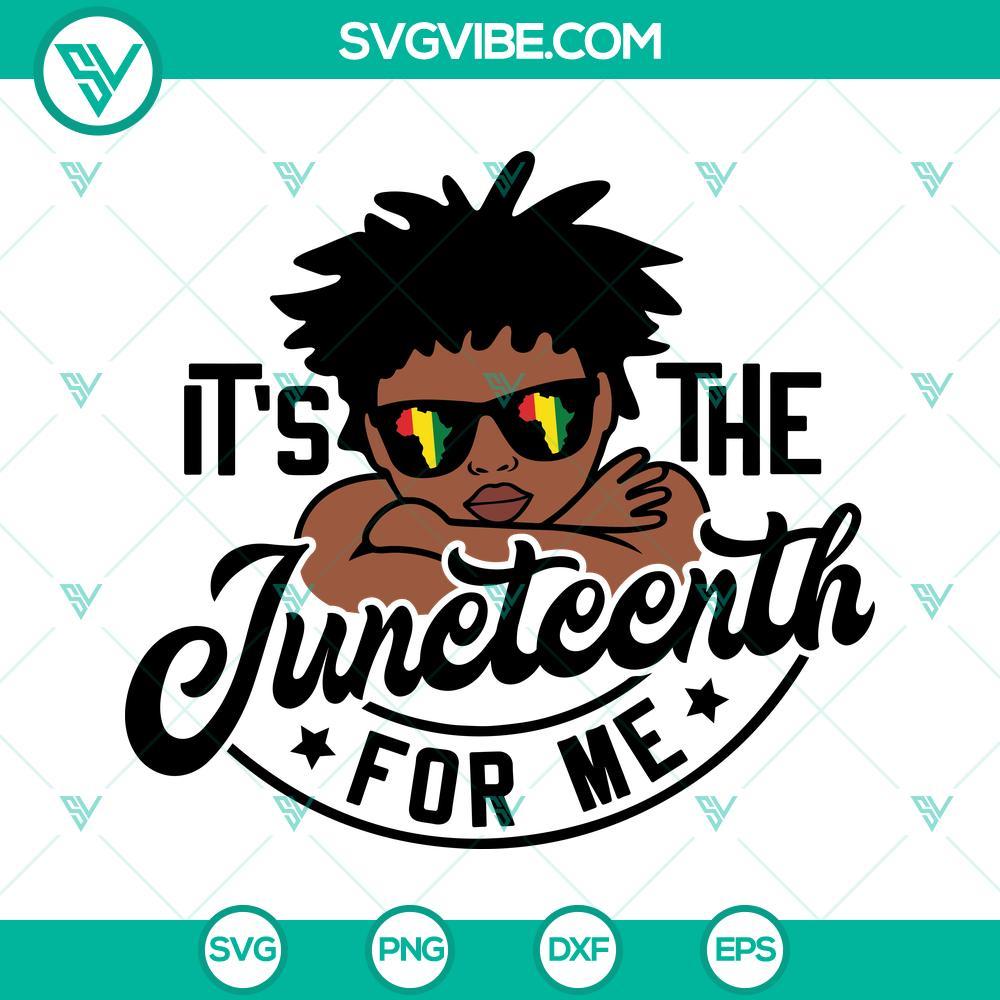 juneteenth svg black boy svg it s the juneteenth for me svg afro boy svg melanin svg 9 mockup