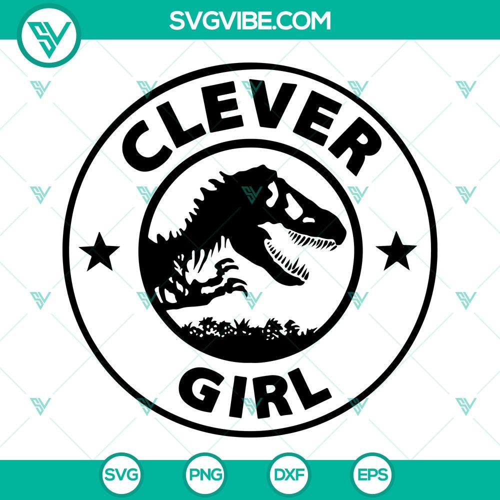 clever girl raptor dinosaur svg jurassic park clever girl jurassic world dominion svg png dxf eps instant download 2 mockup