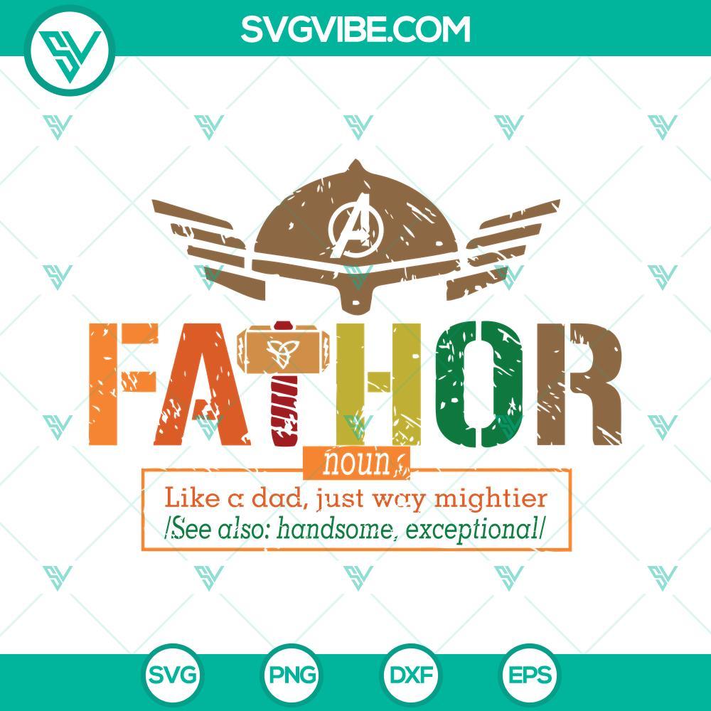 fathor svg fa thor definition svg fathers day svg avengers svg superhero svg dad svg super dad svg papa svg father svg 7 mockup