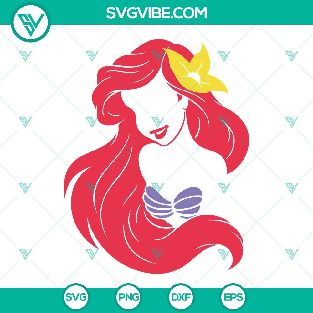 ariel svg the little mermaid svg ariel the little mermaid svg ariel silhouette svg png dxf eps 2 mockup