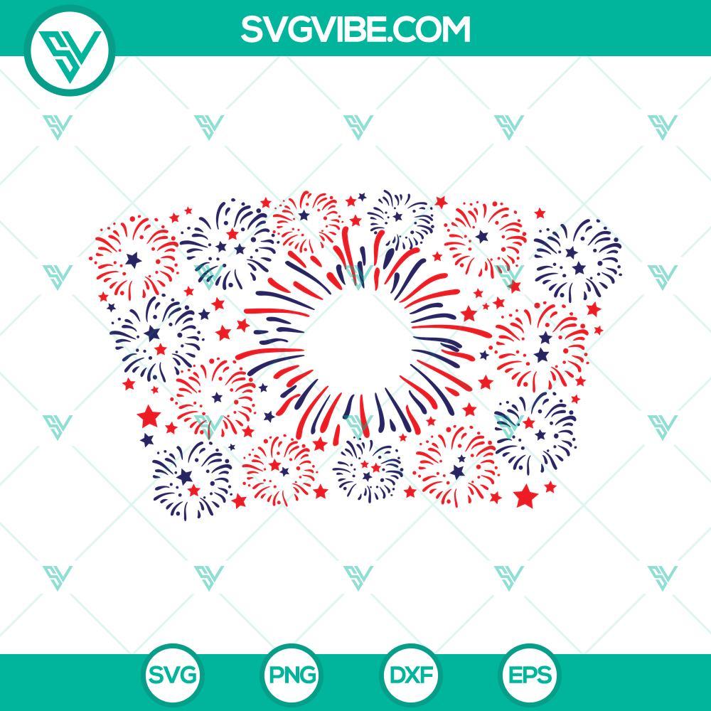 4th of july fireworks starbucks svg patriotic starbucks cup svg 4th of july starbucks cup svg 10 mockup