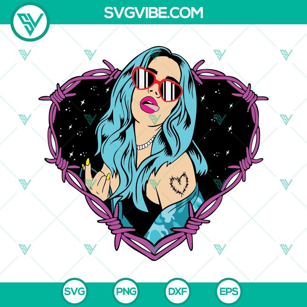 karol g svg bichota heart tattoo karol g svg digital files 7 mockup