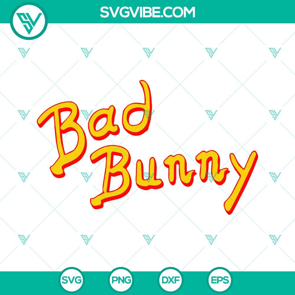 bad bunny logo svg bad bunny worlds hottest tour 2022 svg png dxf eps cut files 1 mockup