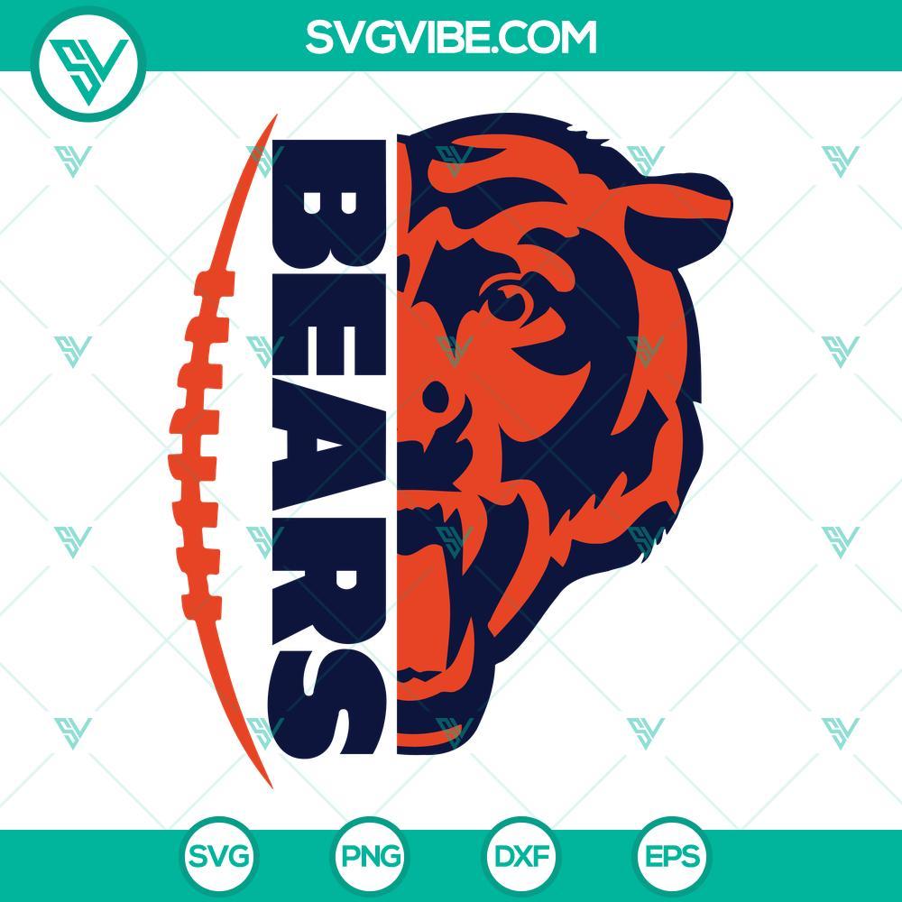 chicago bears svg chicago bears layered svg png dxf eps chicago bears cricut instant download 3 mockup