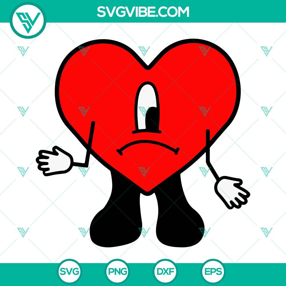 un verano sin ti svg bad bunny heart svg png dxf eps vector clipart 2 mockup