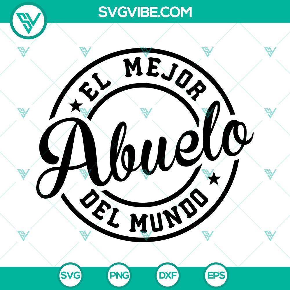 el mejor abuelo del mundo svg png dxf eps cut files for cricut silhouette 7 mockup