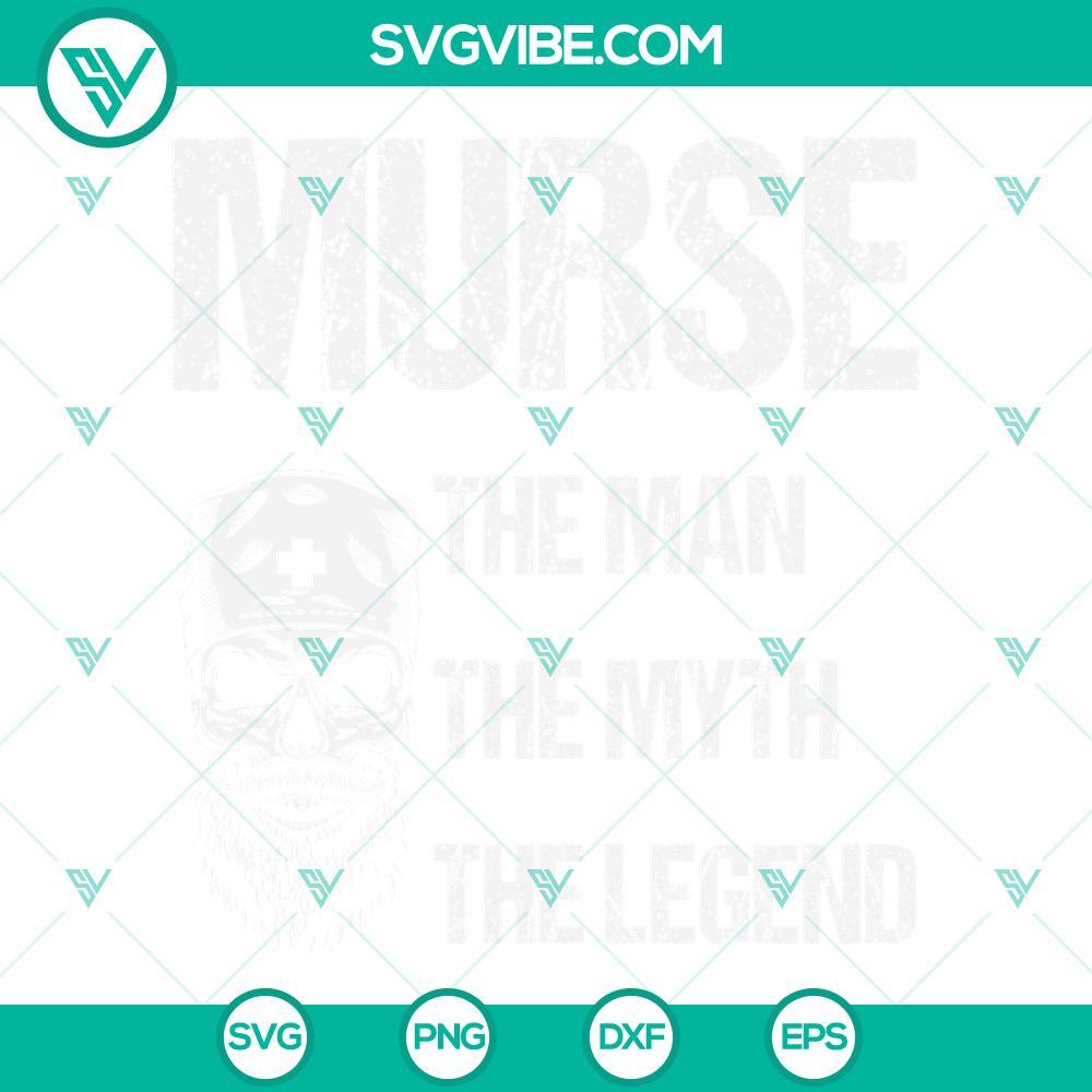 murse the nan the myth the legend svg male nurse svg rn lpn cna medical clinical svg 2 mockup