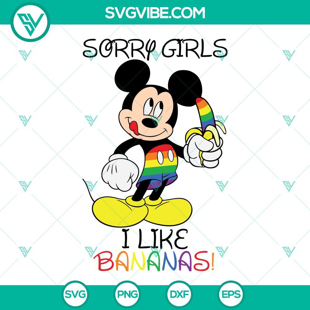 mickey mouse pride svg sorry girls i like bananas svg mickey lgbt pride svg gay pride svg 10 mockup