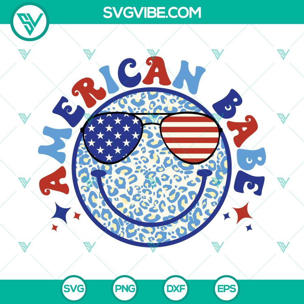 usa flag sunglasses american babe svg 4th of july svg happy face svg leopard print svg groovy smiley face svg png dxf eps 10 mockup