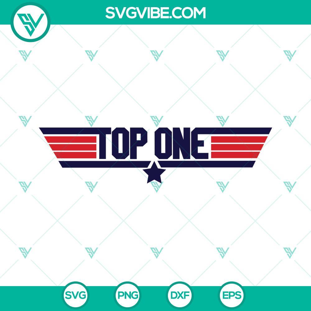 top one top gun svg png dxf eps cut files for cricut silhouette 5 mockup