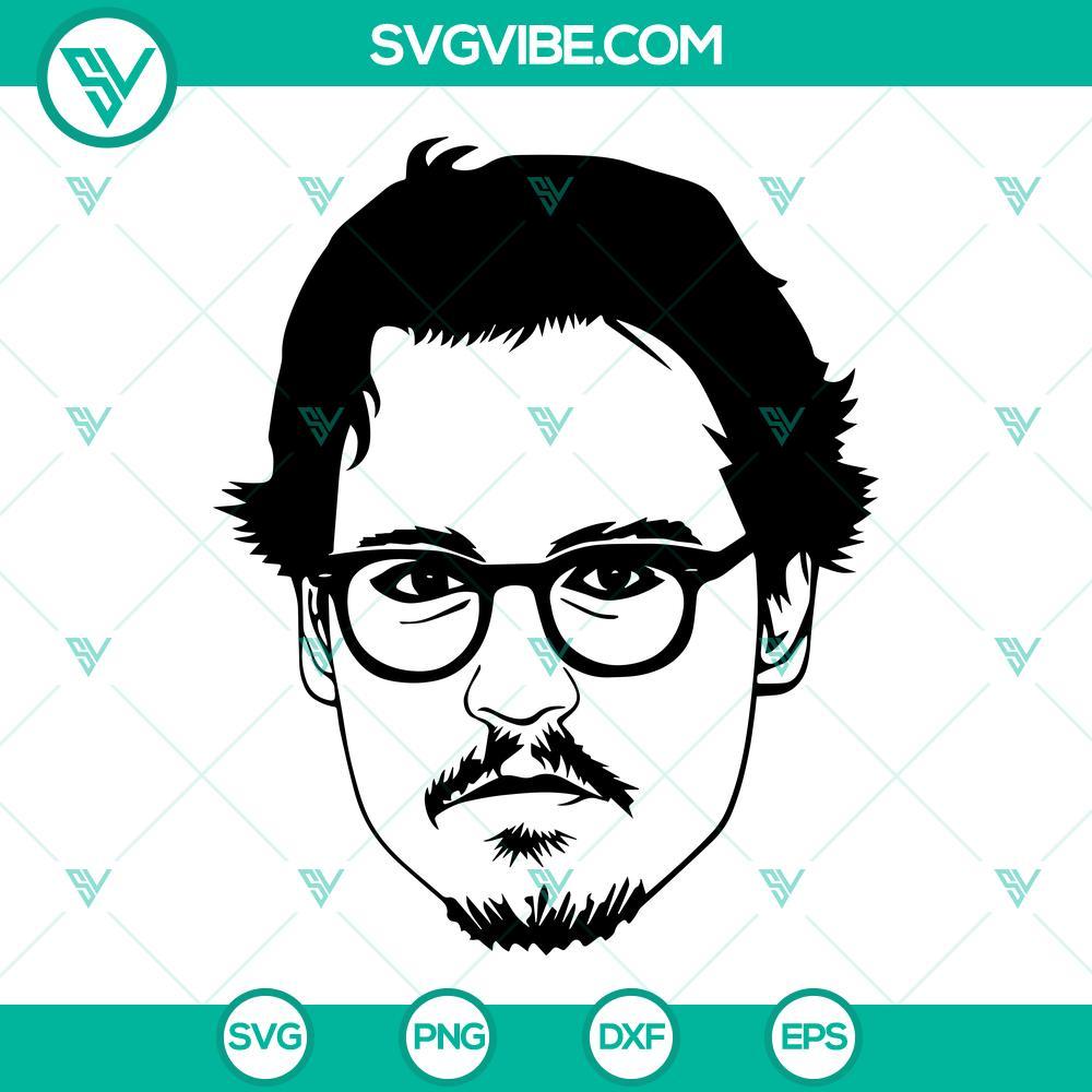 johnny depp svg png dxf eps vector clipart 6 mockup