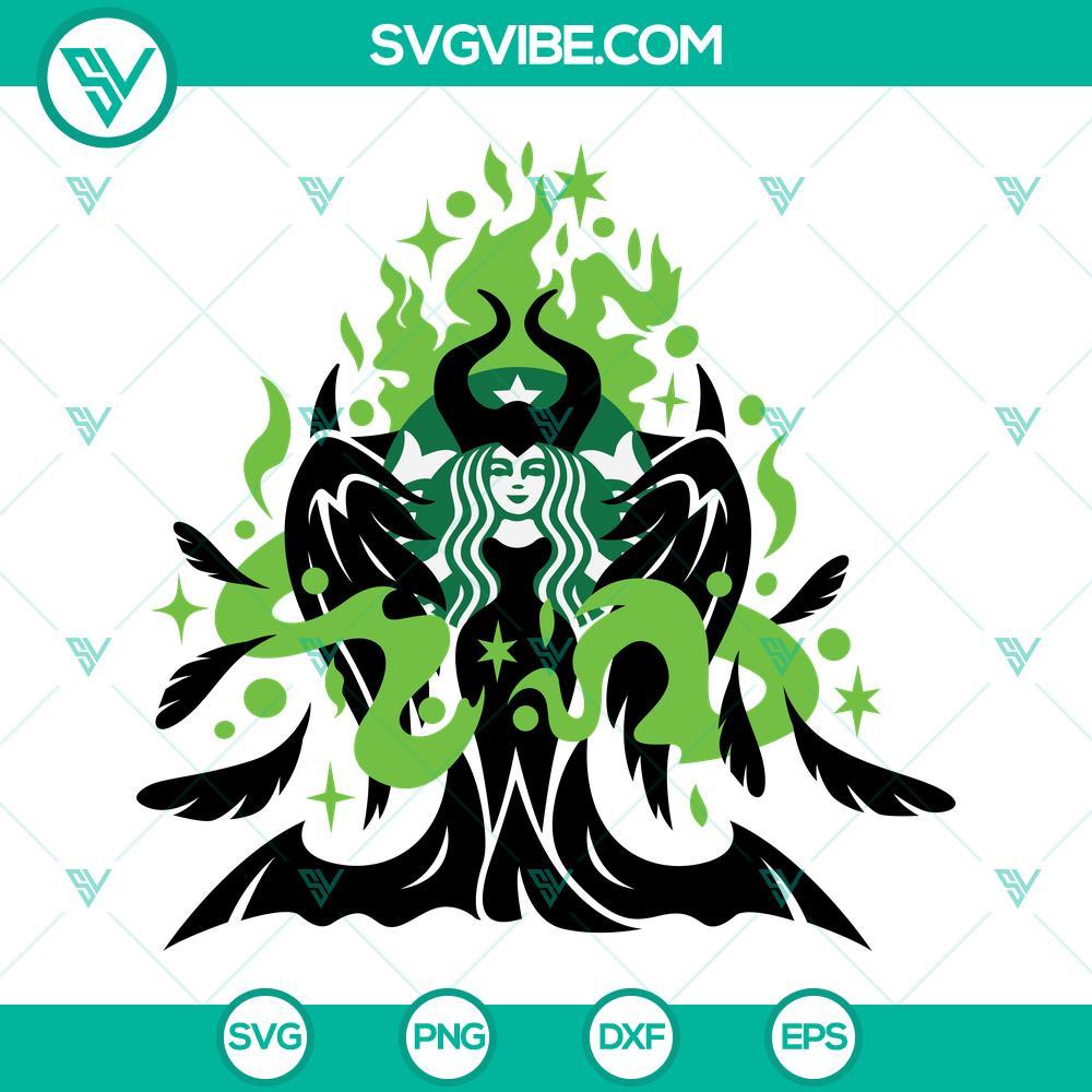 maleficent devil queen starbucks svg full wrap halloween starbucks cup svg 9 mockup