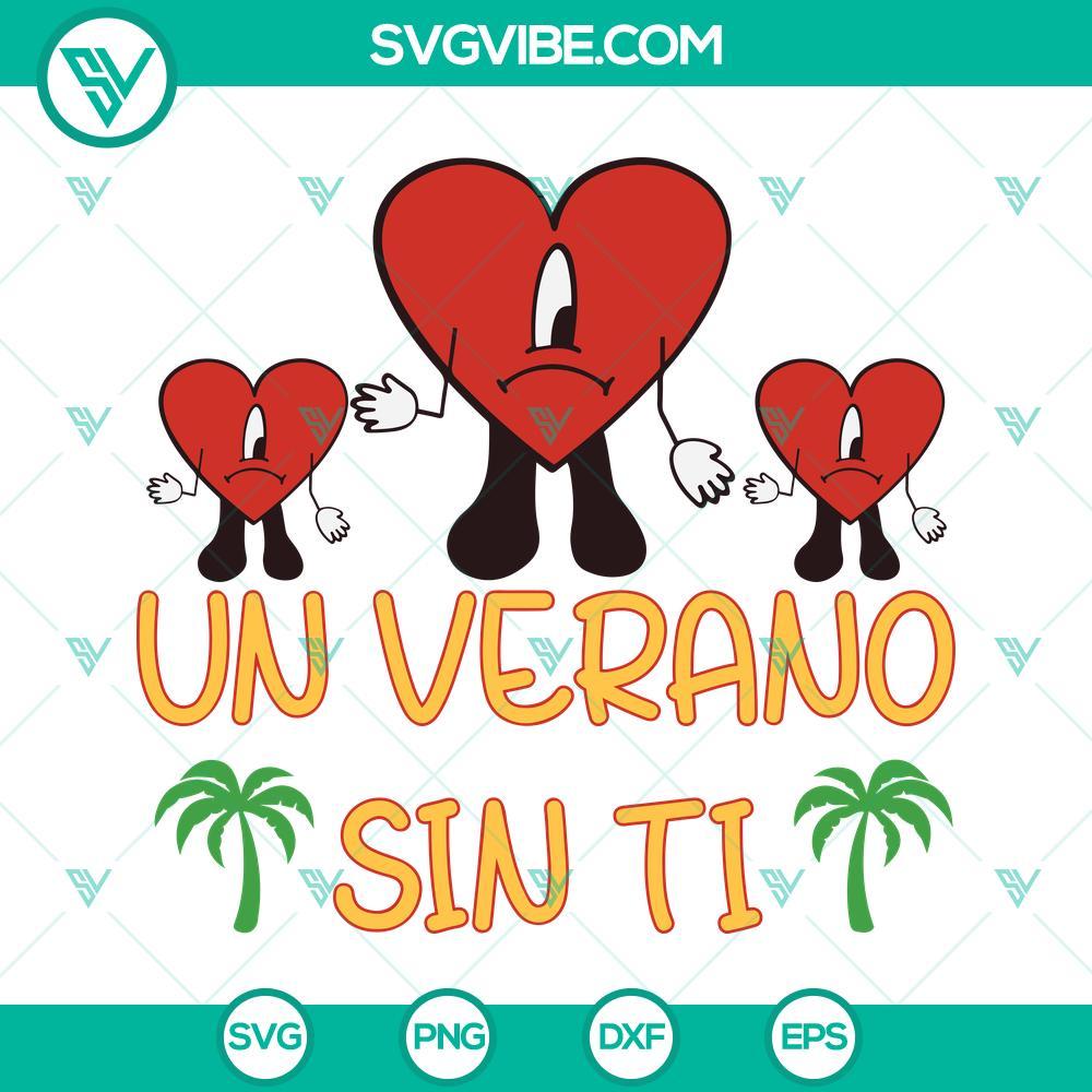 un verano sin ti svg bad bunny sad heart svg world s hottest tour 2022 svg png dxf eps cricut silhouette 6 mockup