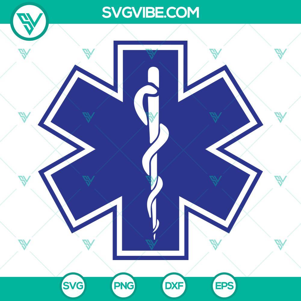 star of life ems logo svg cut file paramedic svg emt svg medic cut file ems emblem svg silhouette cameo cricut 7 mockup