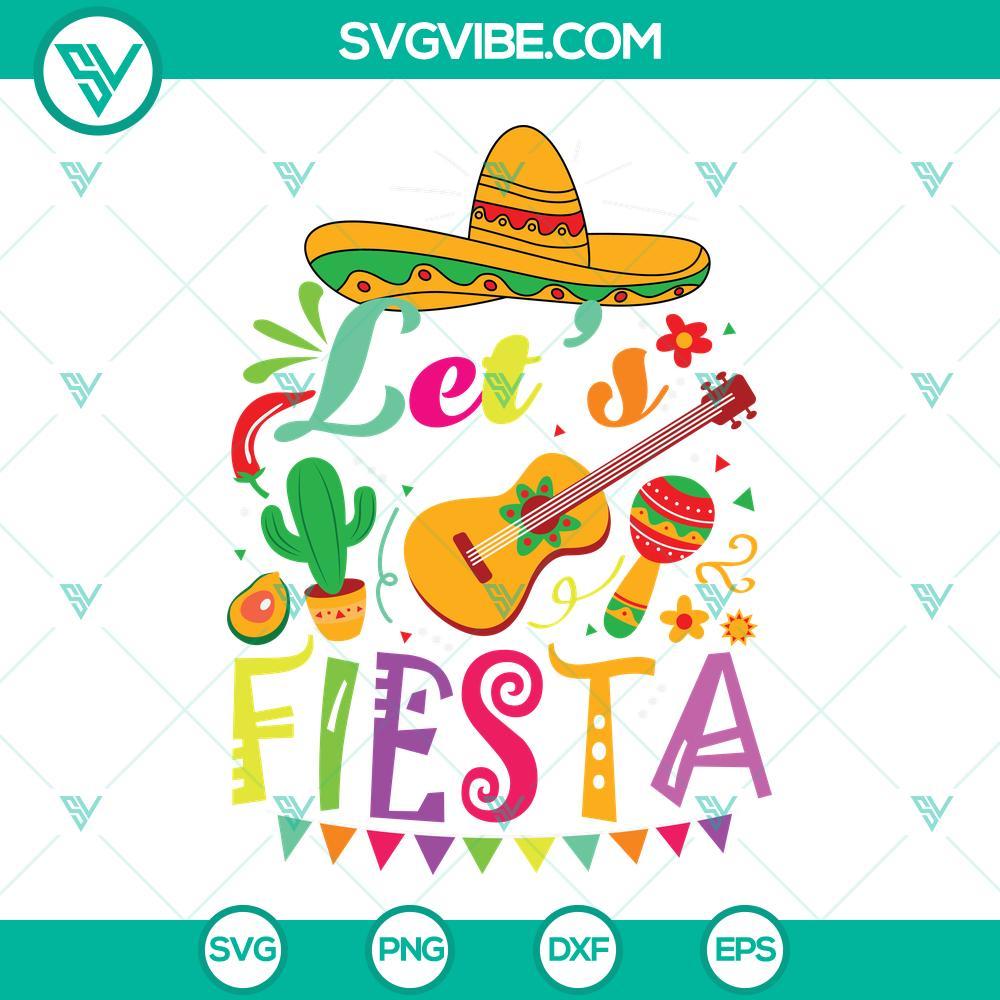 let s fiesta svg cinco de mayo mexican guitar cactus svg png dxf eps cricut 1 mockup