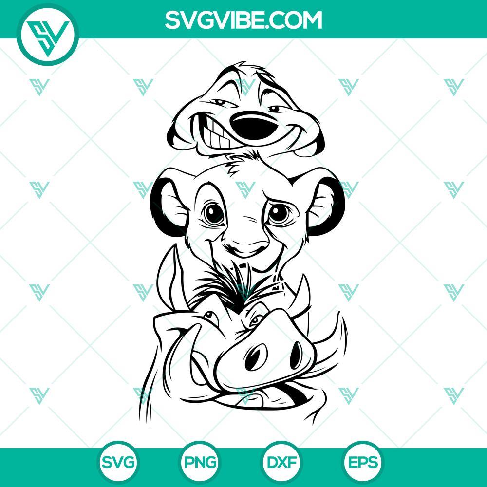 the lion king svg timon simba pumbaa svg lion king svg timon svg pumbaa svg simba svg 4 mockup