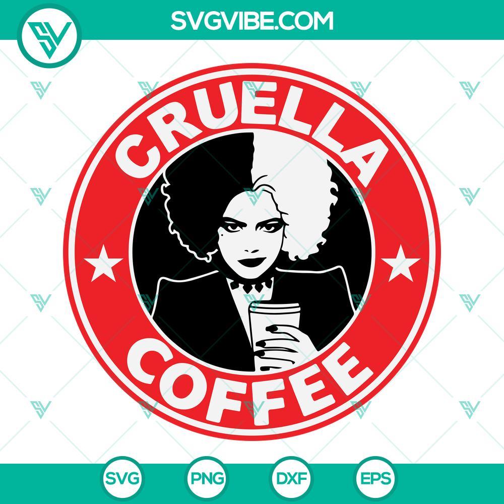 cruella coffee svg cruella de vil disney svg cruella svg 1 mockup