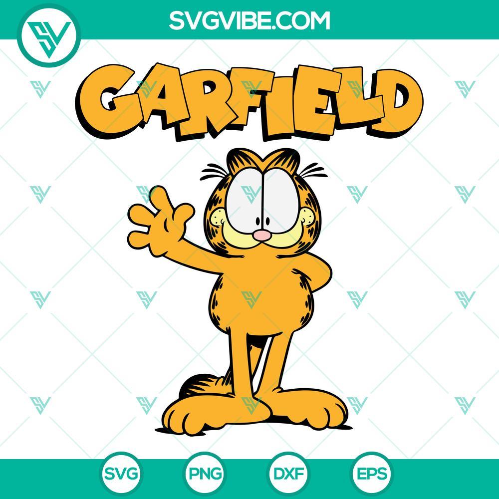 garfield svg png dxf eps cricut silhouette 10 mockup