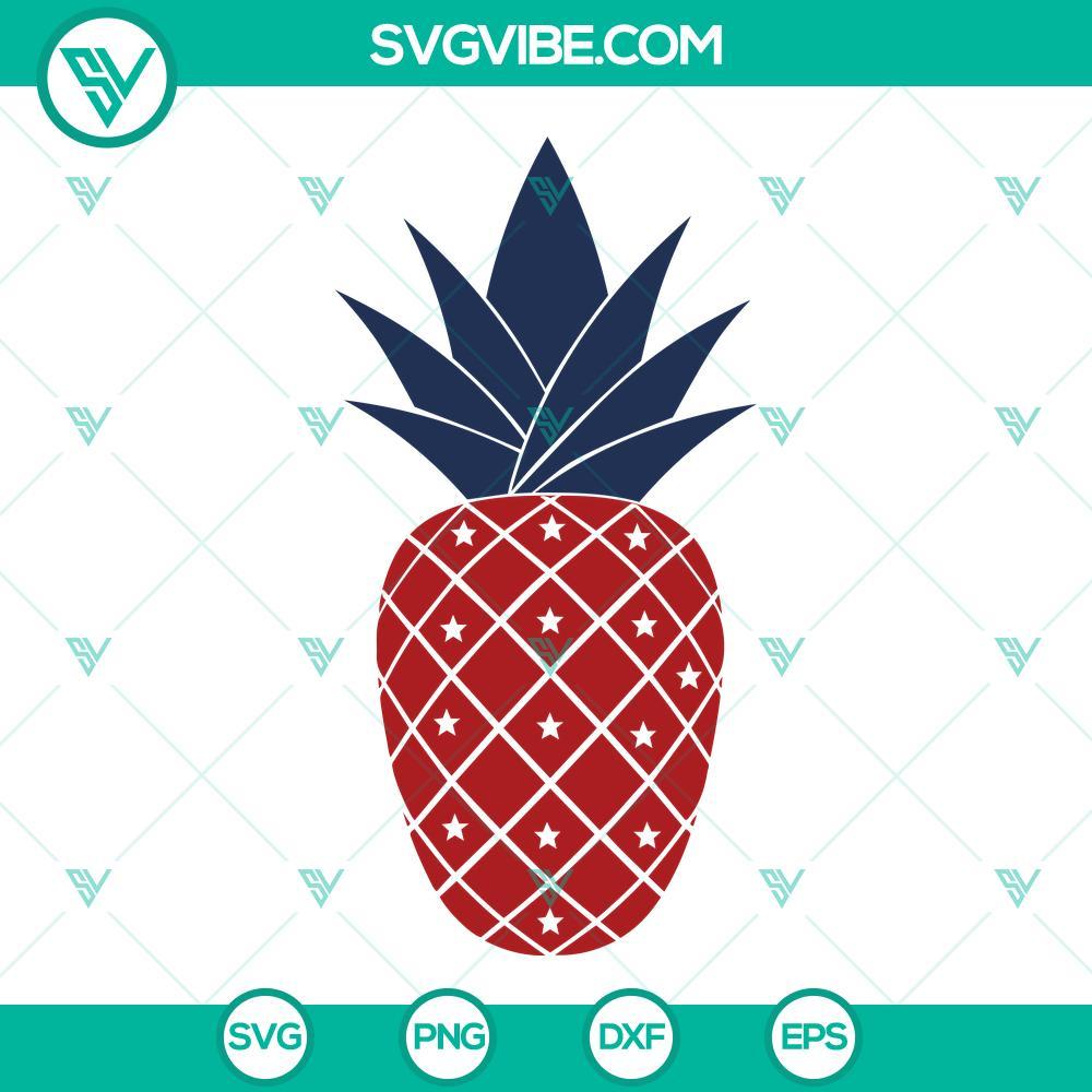 patriotic pineapple svg 4th of july svg american flag pineapple svg 6 mockup