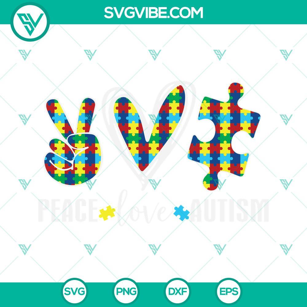 peace love autism svg autism awareness svg autism shirt autism svg 9 mockup