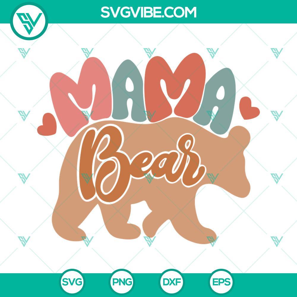 mama bear svg retro mama svg bear svg mama svg mothers day svg silhouette mama bear svg cricut 8 mockup