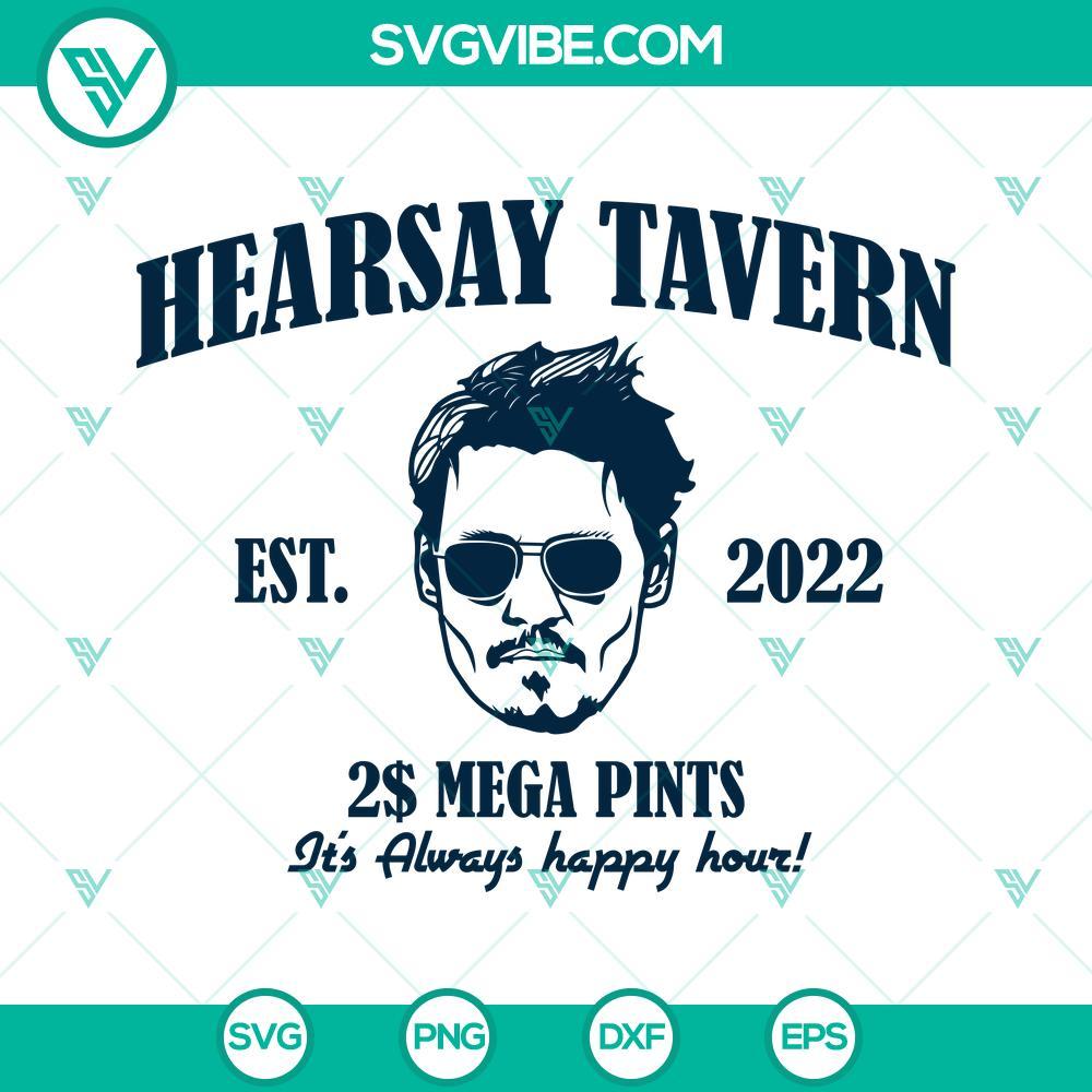 hearsay tavern est 2022 svg mega pint svg hearsay brewing company svg johnny depp svg its always happy hour svg 8 mockup