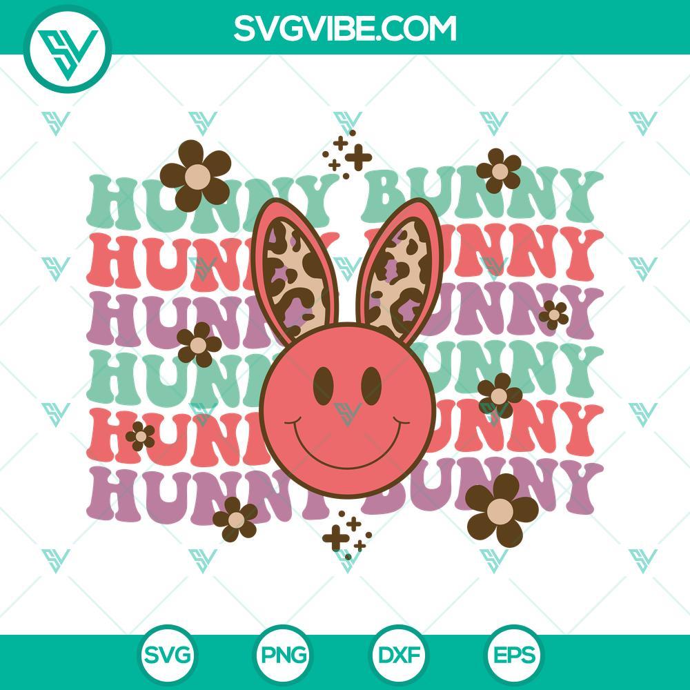 hunny bunny svg bunny smiley face svg easter bunny svg easter svg retro easter svg bunny face svg 9 mockup